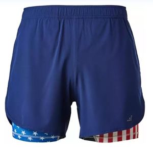BCG men's american theme running shorts